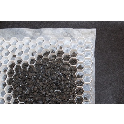Gravelplaat met doek 120x80